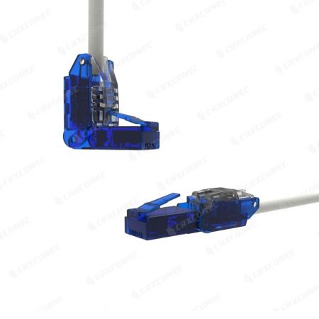 C6 Draaibare UTP-veldterminatieplug, blauwe kleur, gereedschapsloze connector, gereedschapsloze plug